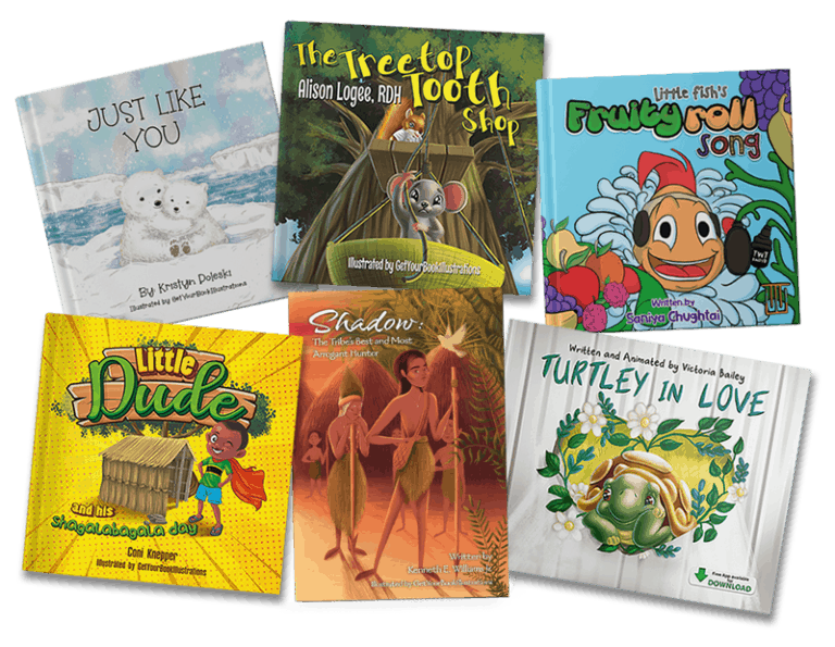 Custom illustrated book artwork